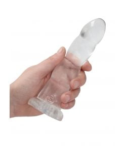 Niet Realistische Dildo met Ribbels - Transparant