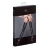 Noir Handmade Wetlook Kousen en String met Rits