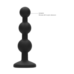 Silicone Beaded Diamond Buttplug