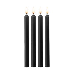 Plagen Wax Kaarsen - 4 Stuks - Groot - Zwart