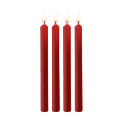 Plagen Kaarsen - 4 Stuks - Groot - Rood