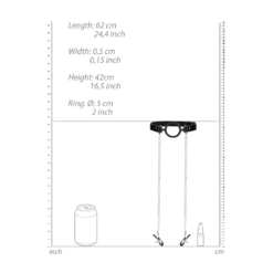 O-Ring Ballgag met Tepelklemmen
