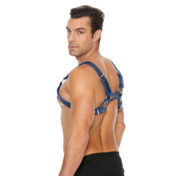 Leren Bulldog Harnas met Gespen - L/XL