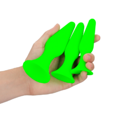 Butt Plug Set - Glow in the Dark