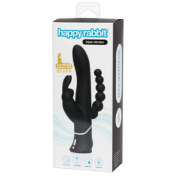 Happy Rabbit verpakking - Triple Vibrator - Zwart