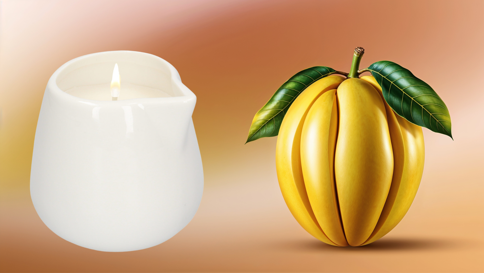 Erotic Candle massagekaars met mangogeur