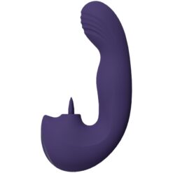Oplaadbare G-Spot vinger bewegings vibrator en tong