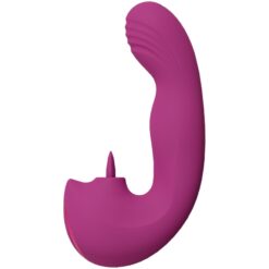 Oplaadbare G-Spot vinger bewegings vibrator en tong