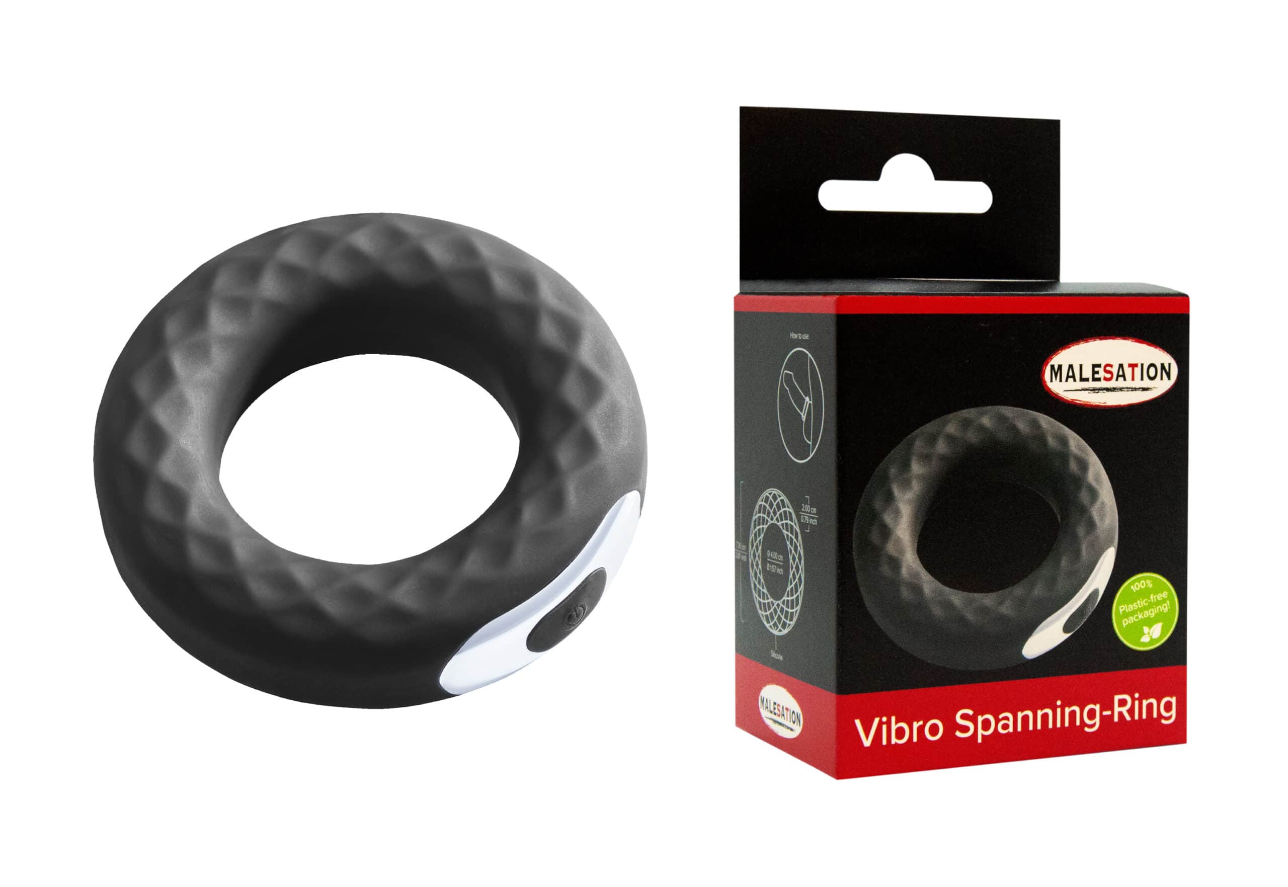 Oplaadbare Vibrerende Cockring - Zwart
