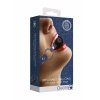 Ouch Ball Gag met gaatjes - Met Ruwe Denim Bandjes - Blauw