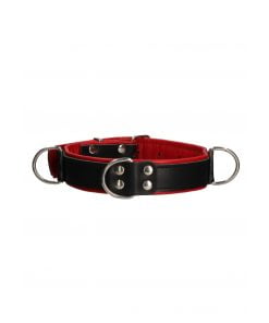 Ouch - De Luxe Collar - Zwart met Rood