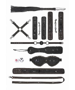 Ouch! - Denim Bondage Kit - Stoere Denim Stijl - Zwart