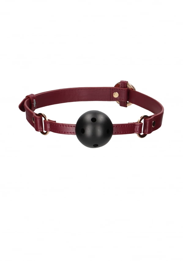 Ouch Halo - Ballgag met gaten - Burgundy