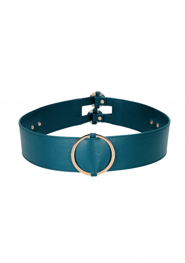 Ouch Halo - Heupriem met bondage ringen - Groen