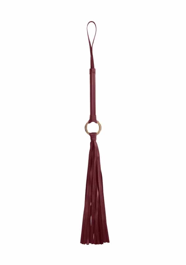 Ouch Halo - Kunst lederen Flogger - Burgundy
