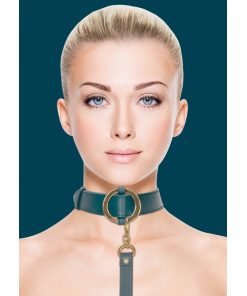 Ouch Halo - Luxe Collar met Riem - Groen