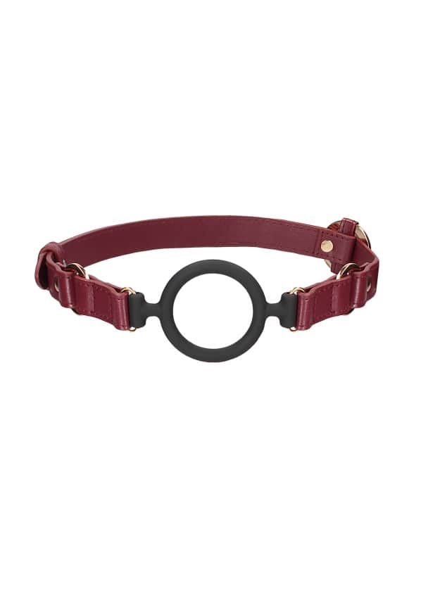 Ouch Halo - Silicone Open Ring Gag - Burgundy