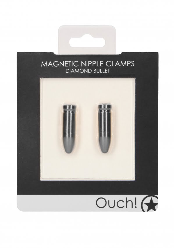 Ouch - Magnetische Tepelklemmen - Bullet - Grijs