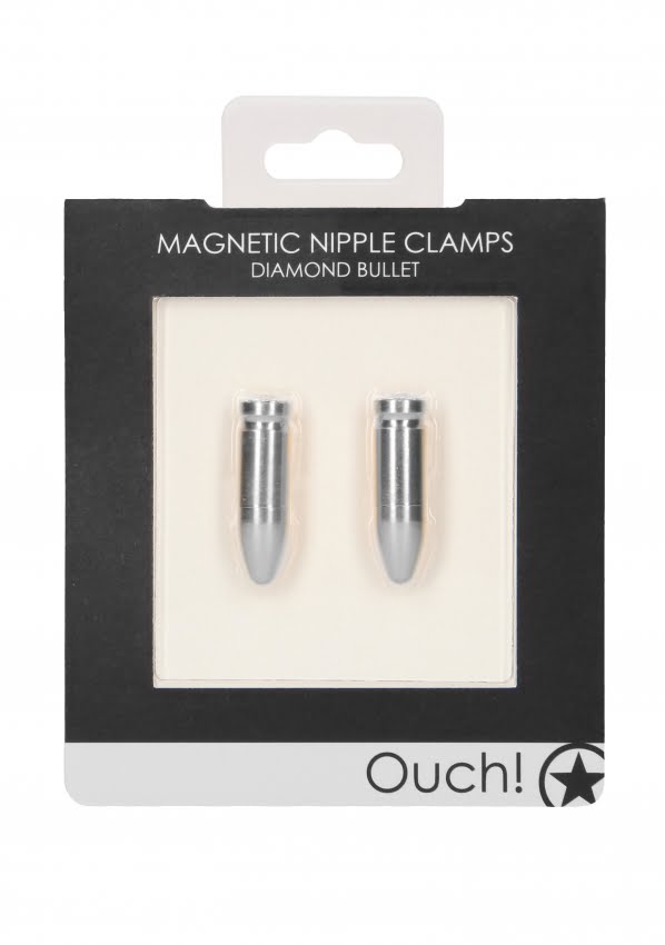 Ouch - Magnetische Tepelklemmen - Bullet - Zilver
