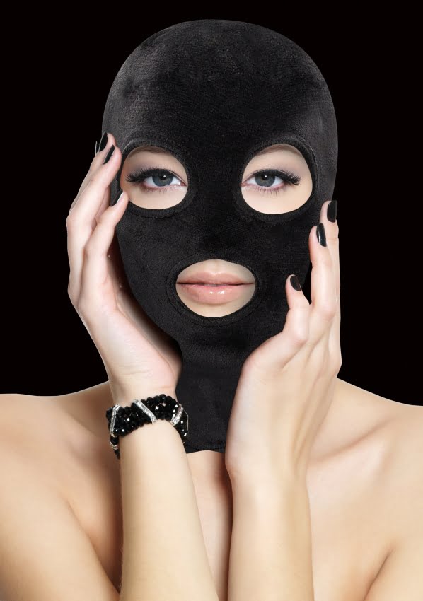 Ouch - Masker met oog en mondopening - Zwart