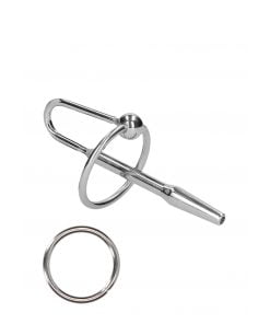 Ouch - Penisplug met Eikelring - 8mm