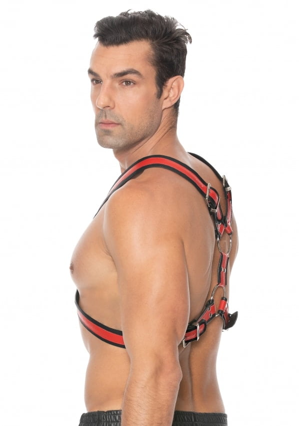 Ouch! - Schotse Lederen Harnas - Rood