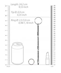 Ouch - Urethral Sounding - Geribbelde dilator - 9 mm