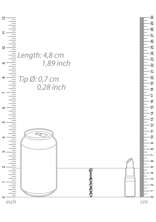 Ouch - Urethral Sounding - Metalen Penis Plug 7 mm