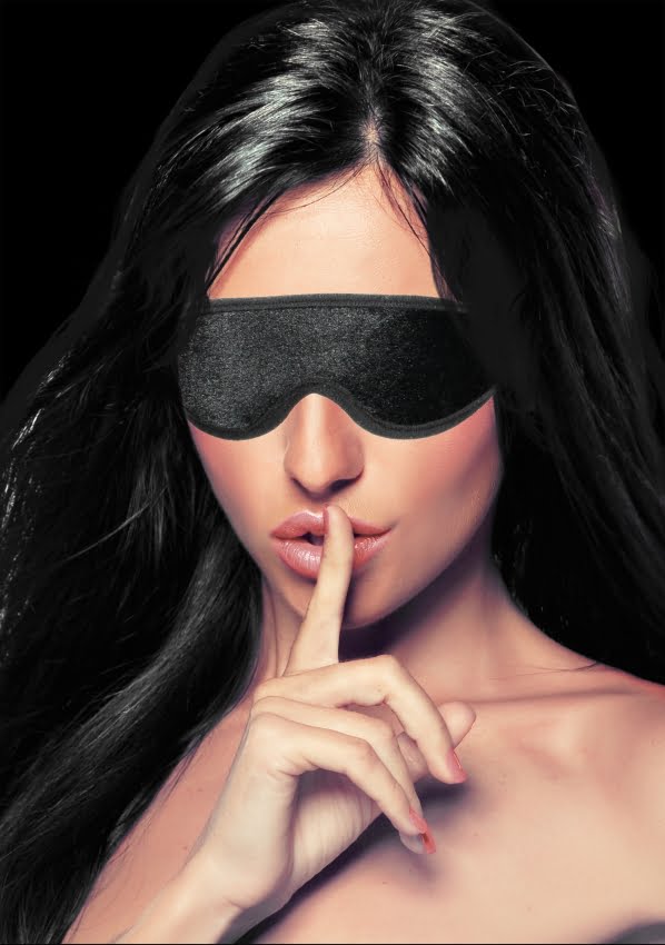 Ouch - Verstelbaar Oogmasker - Zwart