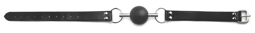 Ouch Verstelbare Rubber Ball Gag - Zwart