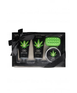 CBD - Bad en douche - Geschenkset - Groene thee-hennepolie