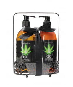 CBD - Bad en douche - Luxe verzorgingsset - Groene thee hennepolie