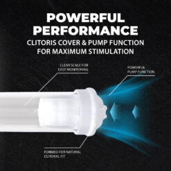 MaxLift - 6 Function Suction Masturbator Pump - Metallic Red