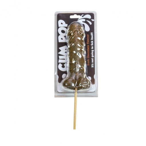 Penis met Cum lolly met donkere chocolade smaak