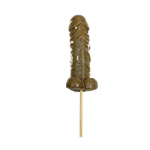 Penis met Cum lolly met donkere chocolade smaak
