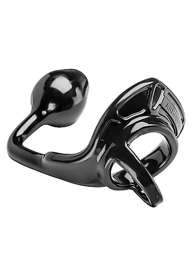 Perfect Fit - Penisring met Anaalplug - Zwart - Armour Tug