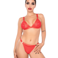 Kinky Diva - Pittige BH & Slip – Rood