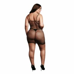 Prachtige korte jurk met spaghettibandjes - Plus Size