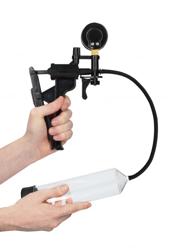 Pumped - Elite Penispomp met Drukmeter - Transparant