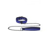 Puppy Play Halsband met Riem - Blauw