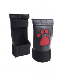 Puppy Play Handschoenen met pootjes - Rood