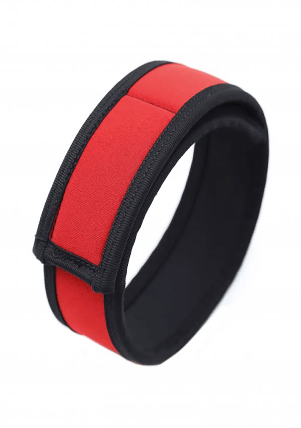 Puppy Play Neopreen Armbanden - Rood