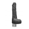 Realrock Vibrator -17 cm Vibrating Dildo met ballen - Zwart