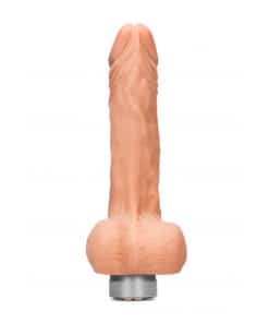 Realrock Vibrator -17 cm Vibrating Dildo met ballen – Huidskleur