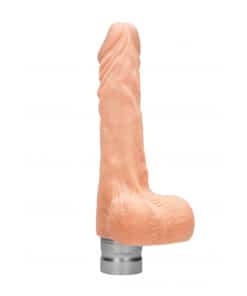 Realrock Vibrator -17 cm Vibrating Dildo met ballen – Huidskleur