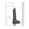 Realrock Vibrator -20 cm Vibrating Dildo met ballen – Zwart