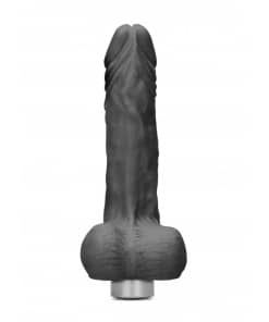 Realrock Vibrator -20 cm Vibrating Dildo met ballen – Zwart