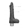 Realrock Vibrator -20 cm Vibrating Dildo met ballen – Zwart