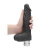 Realrock Vibrator -20 cm Vibrating Dildo met ballen – Zwart