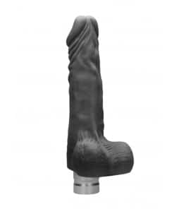 Realrock Vibrator -20 cm Vibrating Dildo met ballen – Zwart